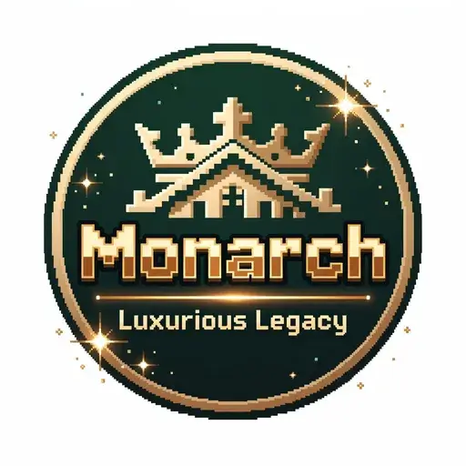 Logo for Monarch i stilen Pixel