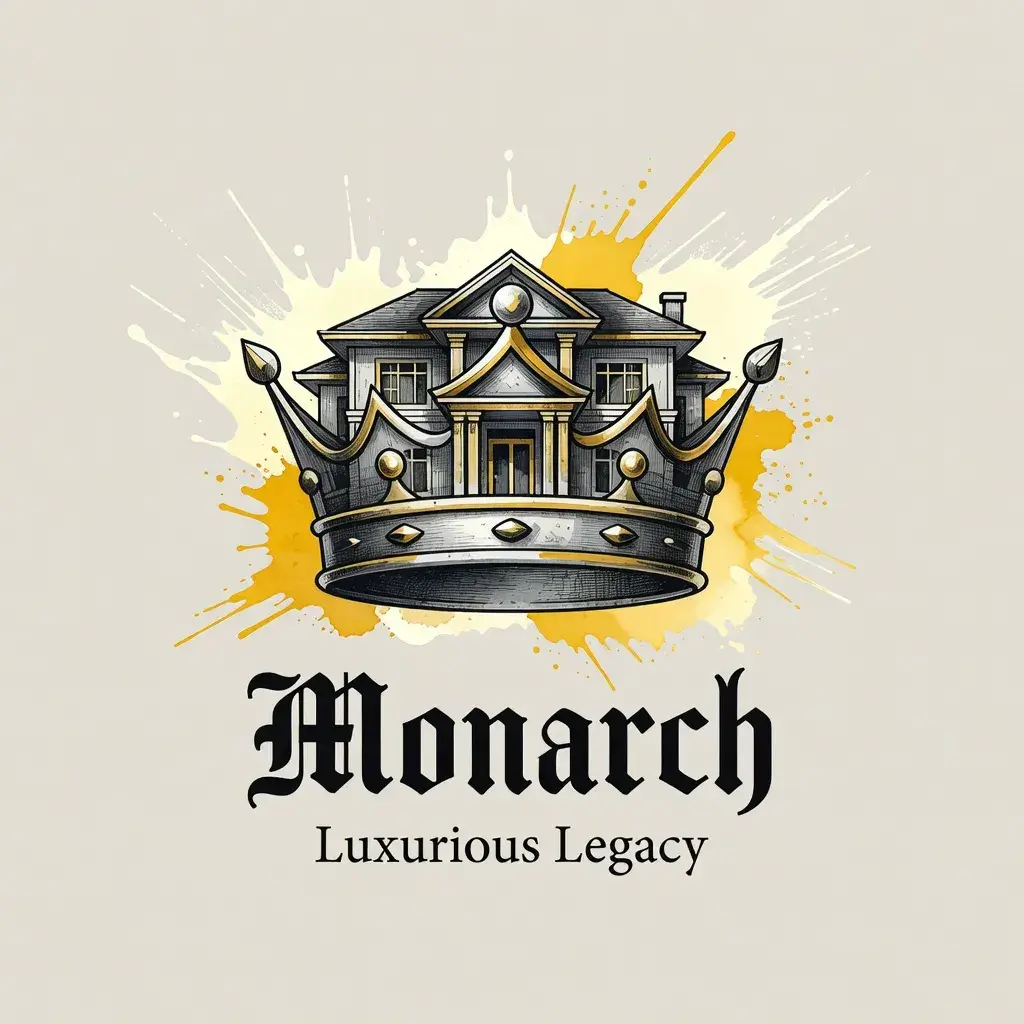 Logo for Monarch i stilen Akvarel