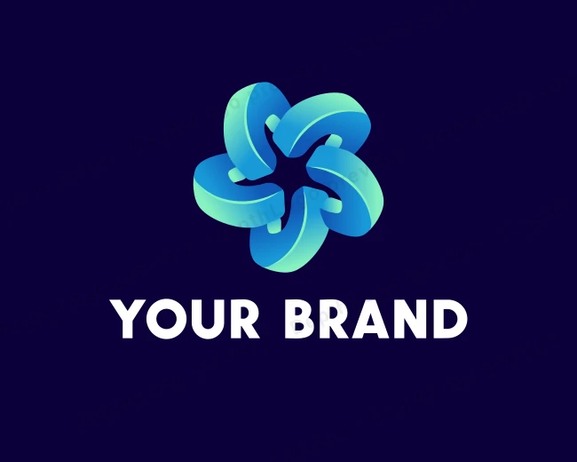 3D Star Multimedia logo template for Your Brand