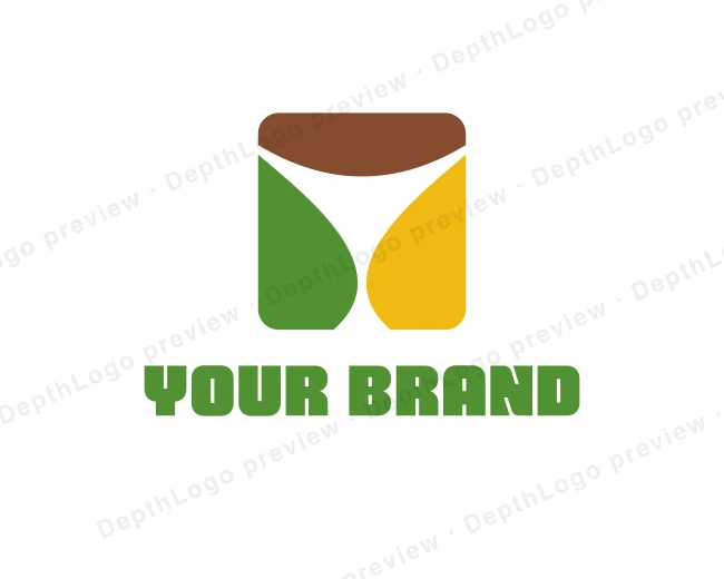 Abstract Colorful Martini Glass logo template for Your Brand