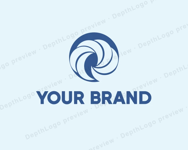 Abstract Cooling Whirlwind logo template for Your Brand