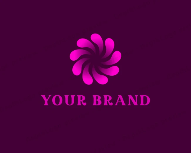 Abstract Swirl Wellness Spa logo template for Your Brand