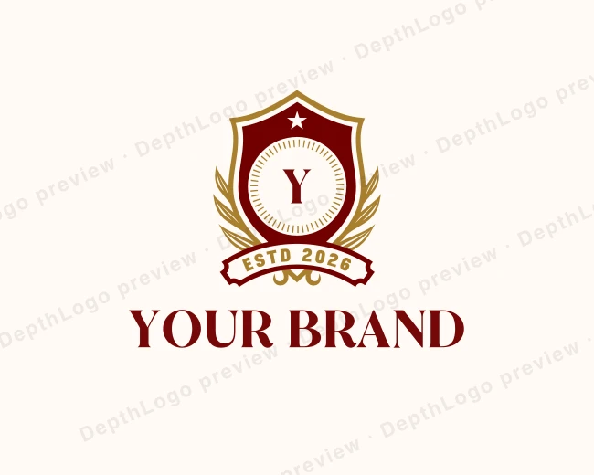 Academy Shield Crest logo template for Your Brand