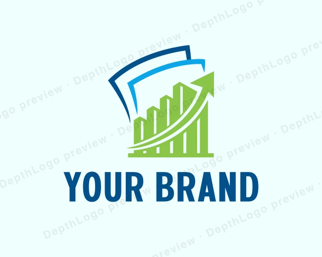 Accounting Arrow Graph logo template for Your Brand