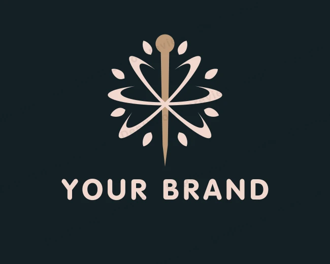 Acupuncture Needle Healing logo template for Your Brand