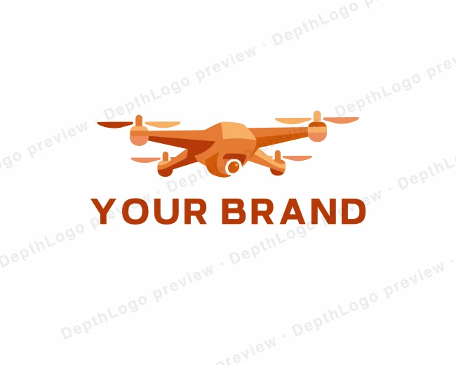 Aerial Surveillance Drone logo template for Your Brand