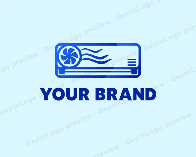 Air Conditioning Ventilation logo template for Your Brand