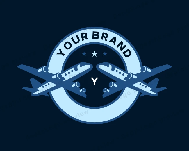 Airline Aviation Plane logo template for Your Brand