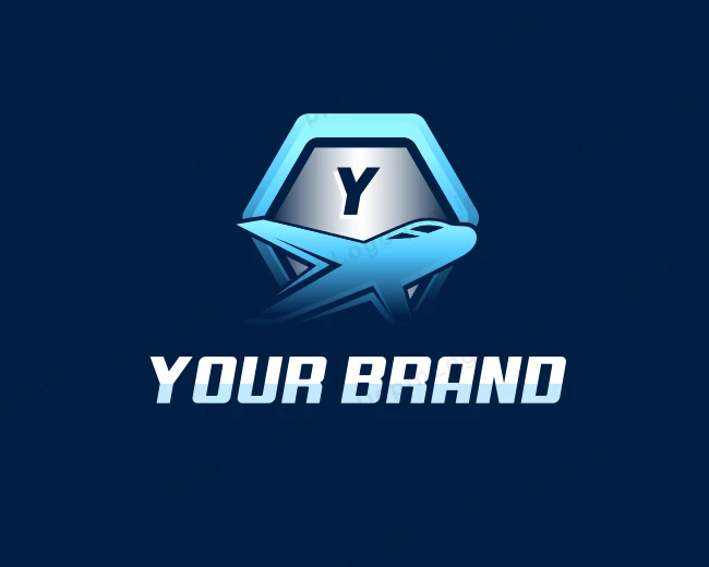 Airplane Flight Aviation logo template for Your Brand