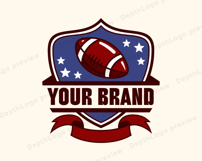 American Football Sports logo template for Your Brand