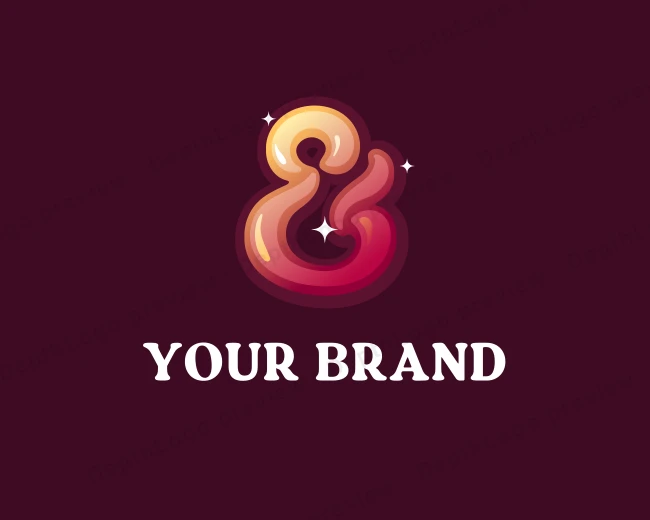 Ampersand Media Symbol logo template for Your Brand