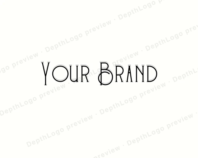 Antique Brand Calligraphy logo template for Your Brand