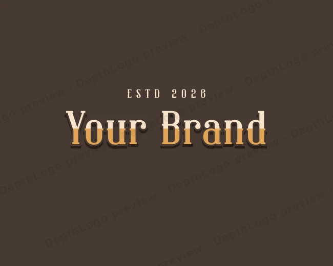 Antique Calligraphy Text logo template for Your Brand