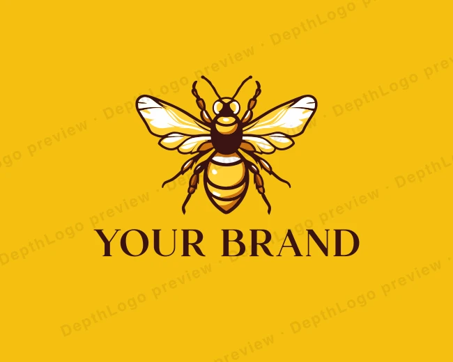 Apiculture Bee Insect logo template for Your Brand