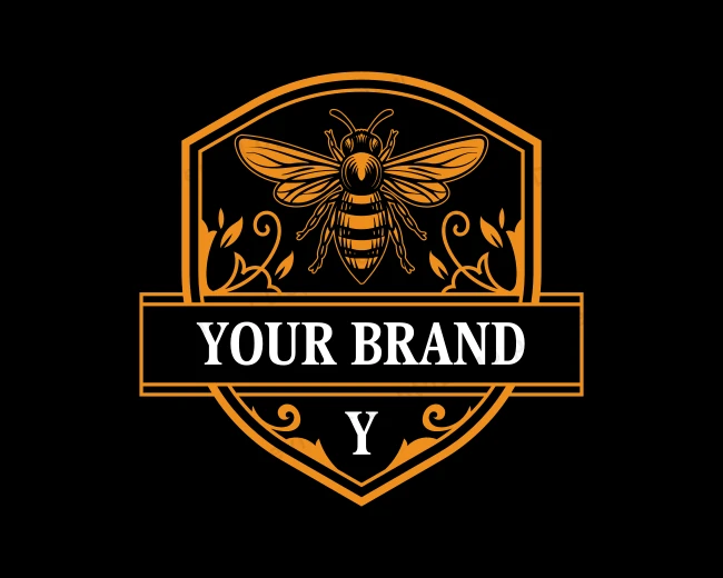 Apiculture Honey Bee logo template for Your Brand