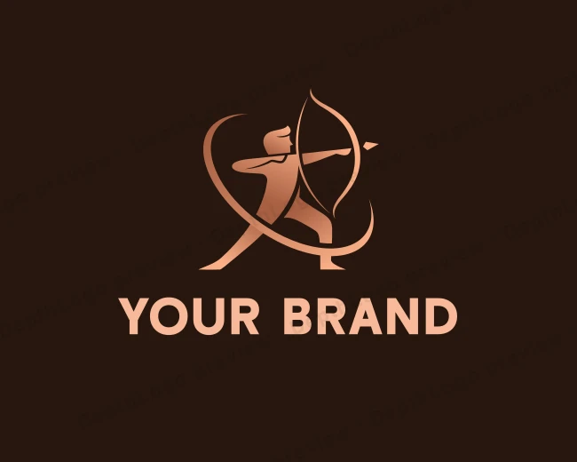 Archer Marksman Arrow logo template for Your Brand
