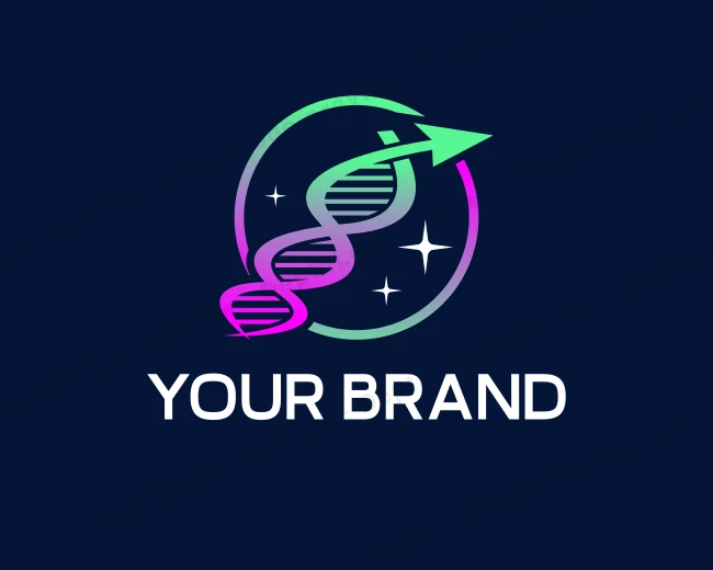 Arrow DNA Laboratory logo template for Your Brand