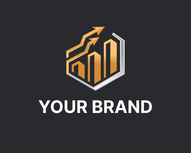 Arrow Graph Trading logo template for Your Brand