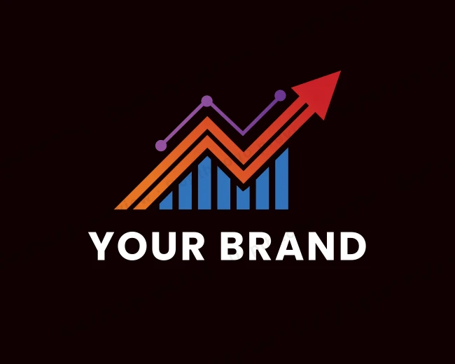 Arrow Marketing Chart logo template for Your Brand