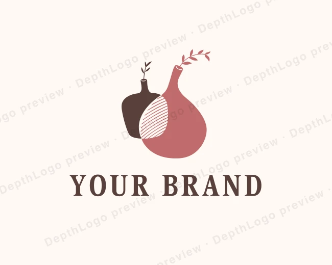 Artisanal Ceramic Pot logo template for Your Brand