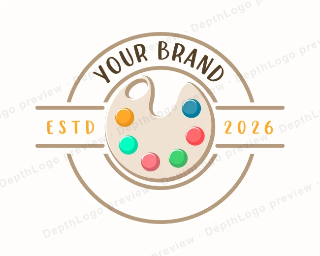Artist Palette Studio logo template for Your Brand