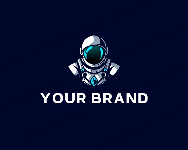 Astronaut Space Helmet logo template for Your Brand