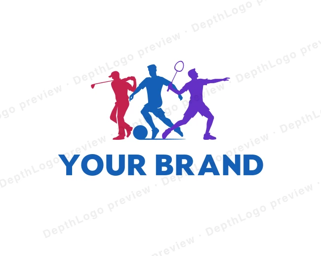 Athlete Sports Club logo template for Your Brand