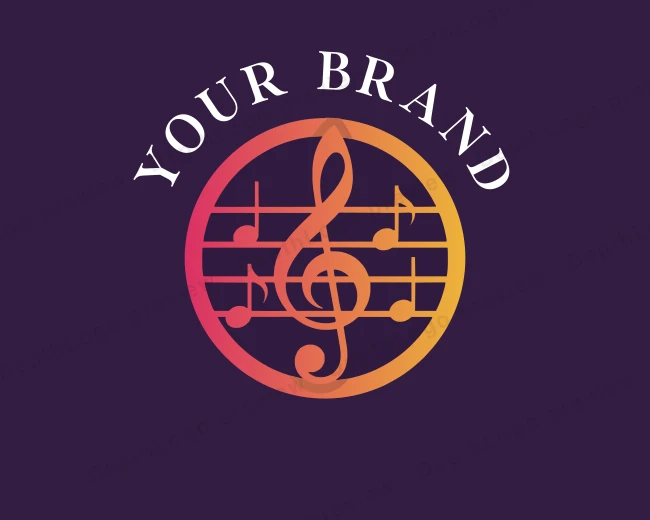 Audio Music Studio logo template for Your Brand