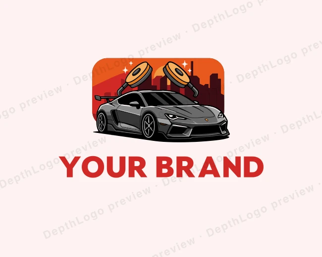 Auto Detailing Polisher logo template for Your Brand