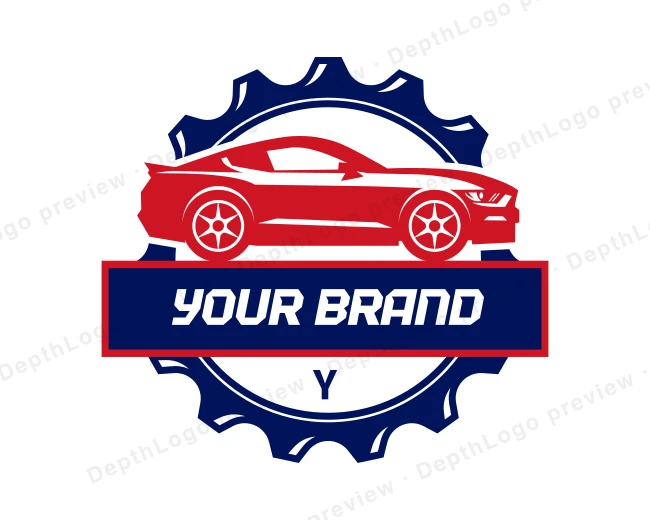 Automotive Car Gear logo template for Your Brand