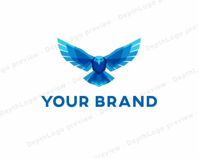 Aviation Bald Eagle logo template for Your Brand