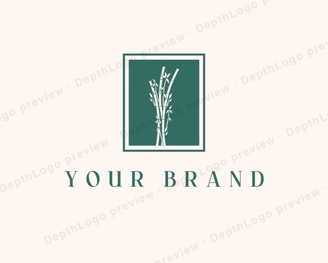 Bamboo Leaf Spa logo template for Your Brand