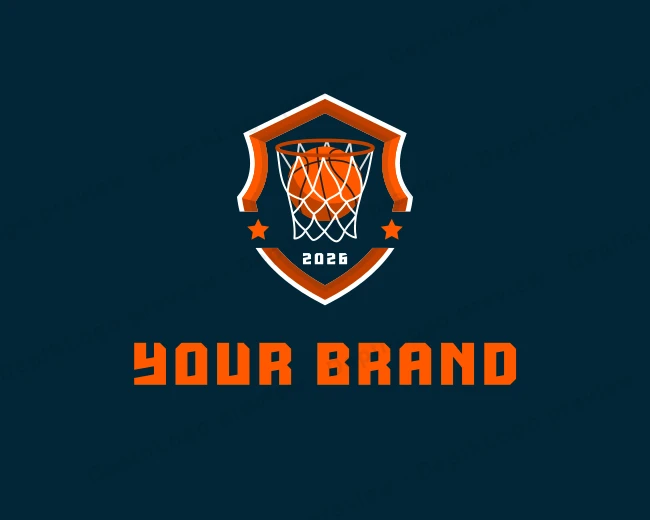 Basketball League Sports logo template for Your Brand