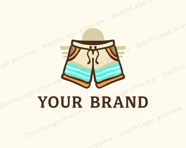 Beach Trunks Garment logo template for Your Brand