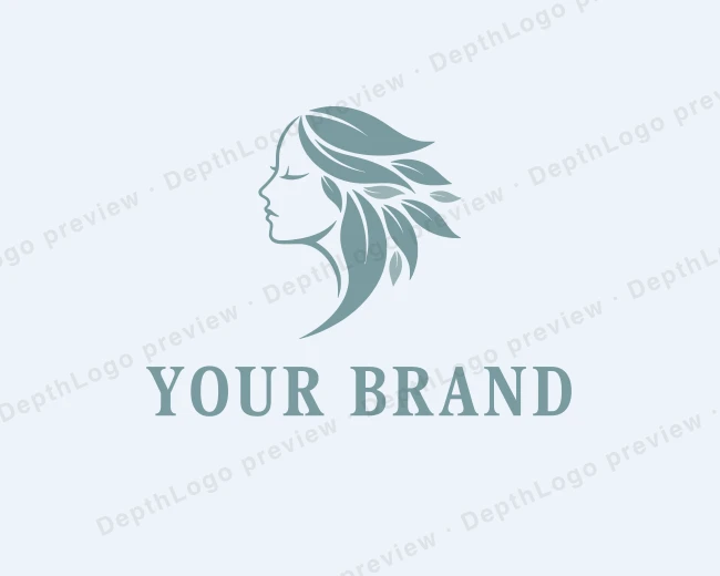 Beauty Aesthetics Woman logo template for Your Brand