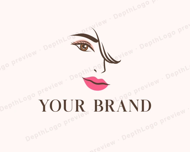 Beauty Makeup Face logo template for Your Brand