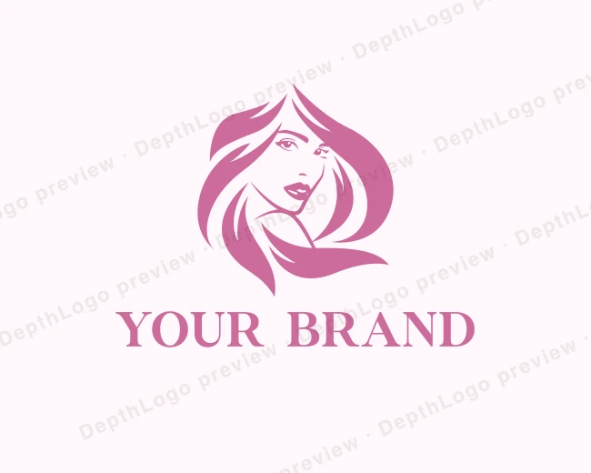 Beauty Salon Cosmetics logo template for Your Brand