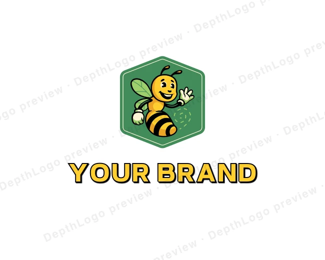 Beekeeper Wasp Bumblebee logo template for Your Brand