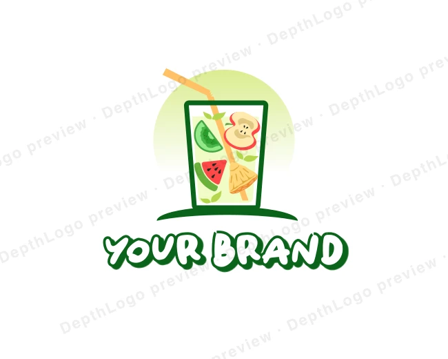 Beverage Fruit Juice logo template for Your Brand