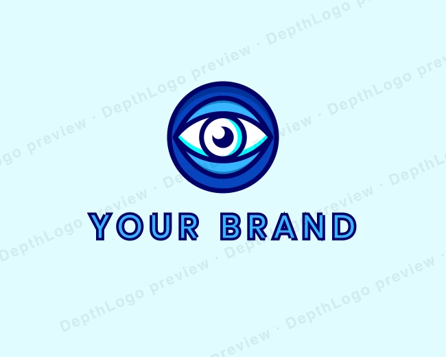 Blue Eye Optometry logo template for Your Brand