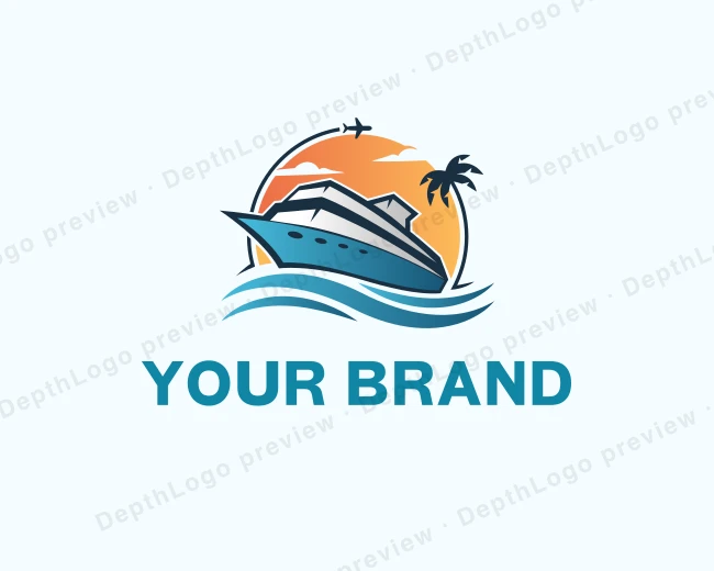 Boat Tourism Travel logo template for Your Brand