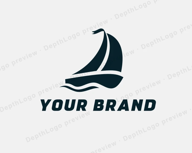 Boat Yacht Sailing logo template for Your Brand