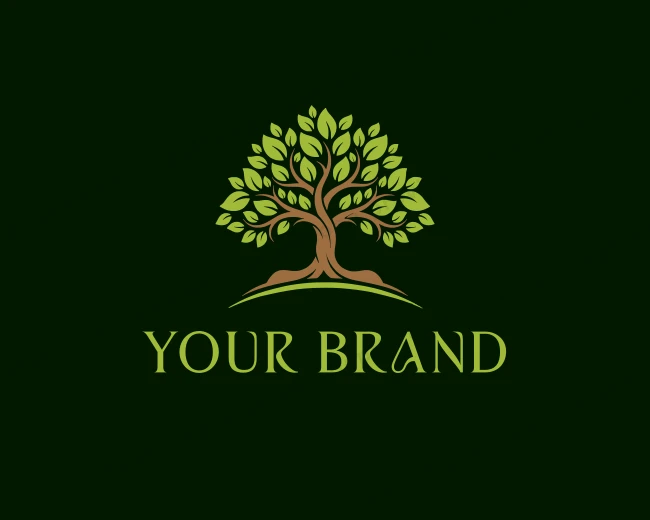 Botanical Tree Park logo template for Your Brand