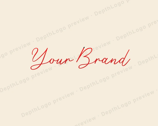 Boutique Handwritten Script logo template for Your Brand