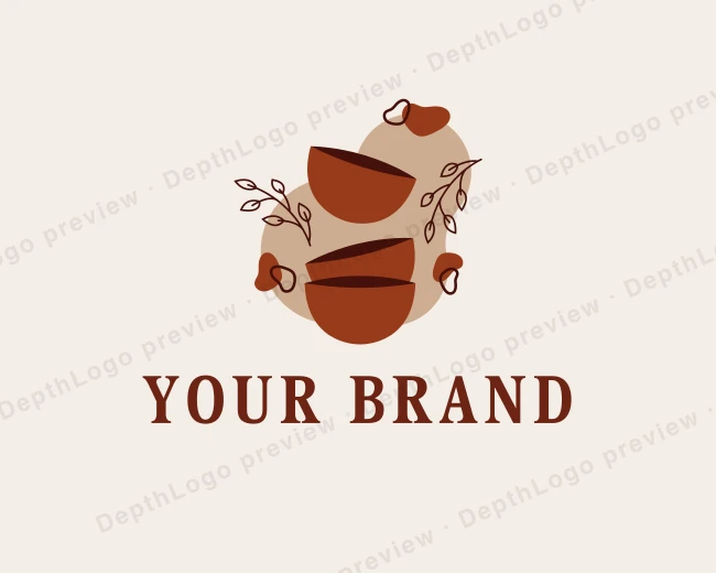 Bowl Ceramic Pottery logo template for Your Brand