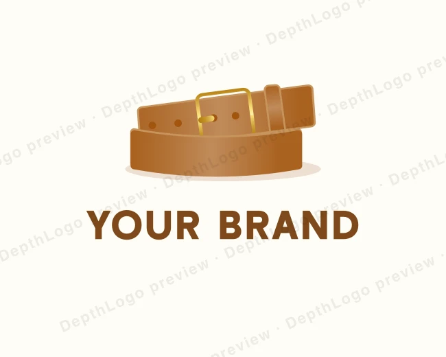 Buckle Leather Belt logo template for Your Brand