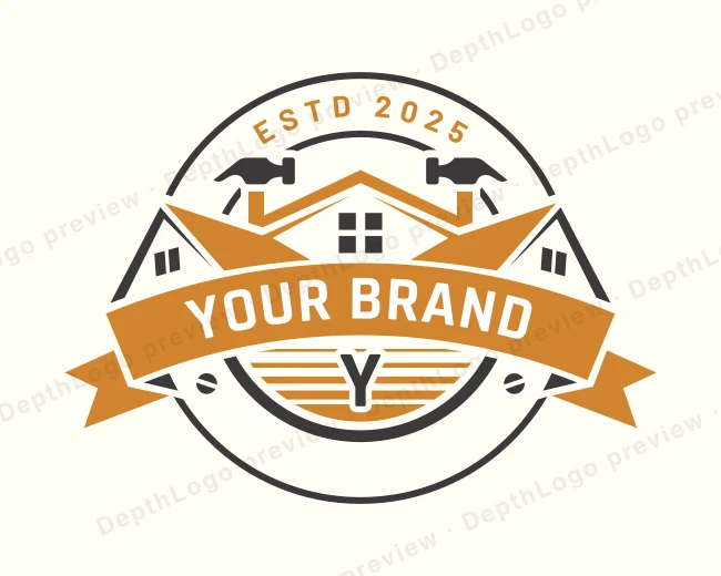 Builder Remodeling Hammer logo template for Your Brand