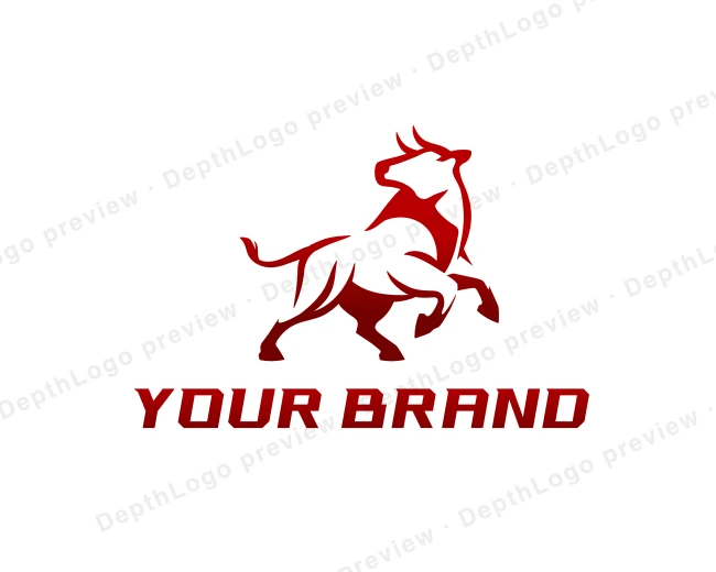 Bull Animal Finance logo template for Your Brand