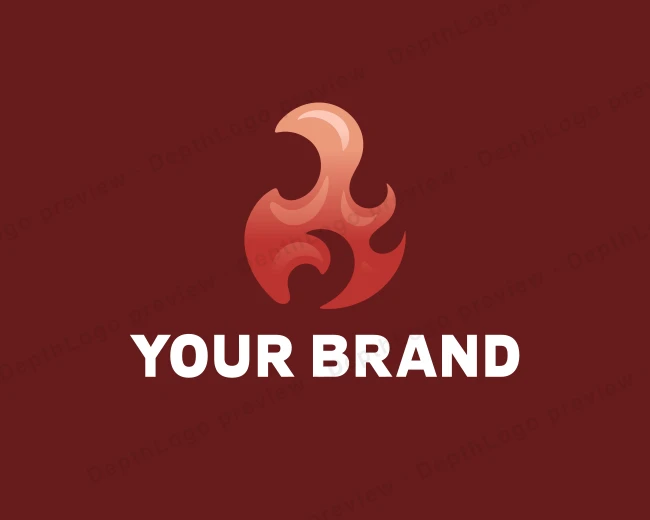 Burning Hot Fire logo template for Your Brand