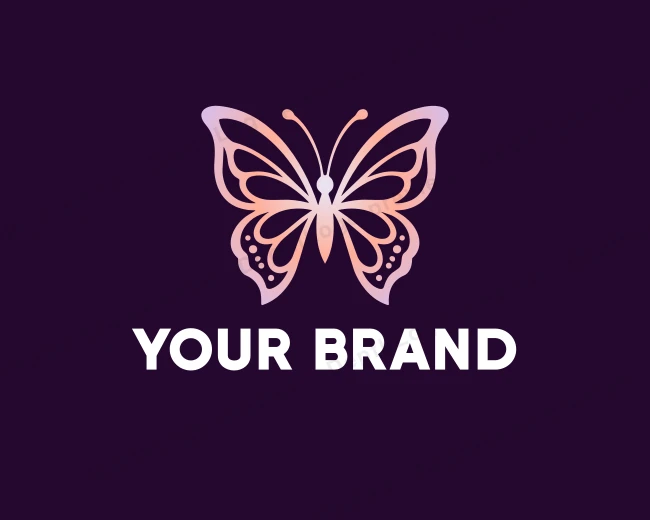 Butterfly Insect Transformation logo template for Your Brand